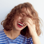 woman laughing