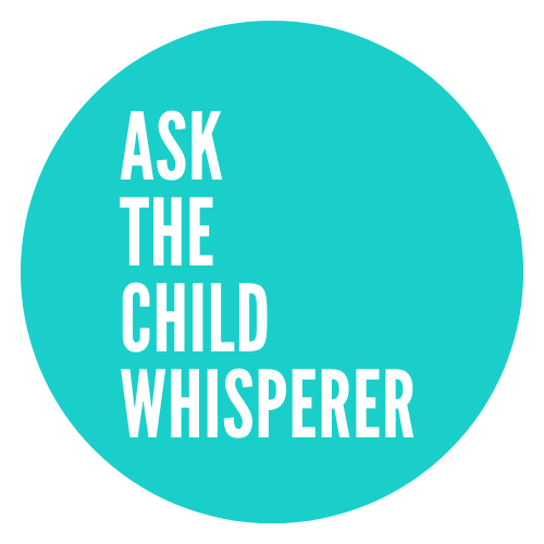 teal round logo for Ask The Child Whisperer